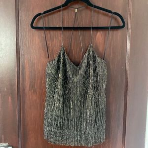 Leather Strap Party Tank Top